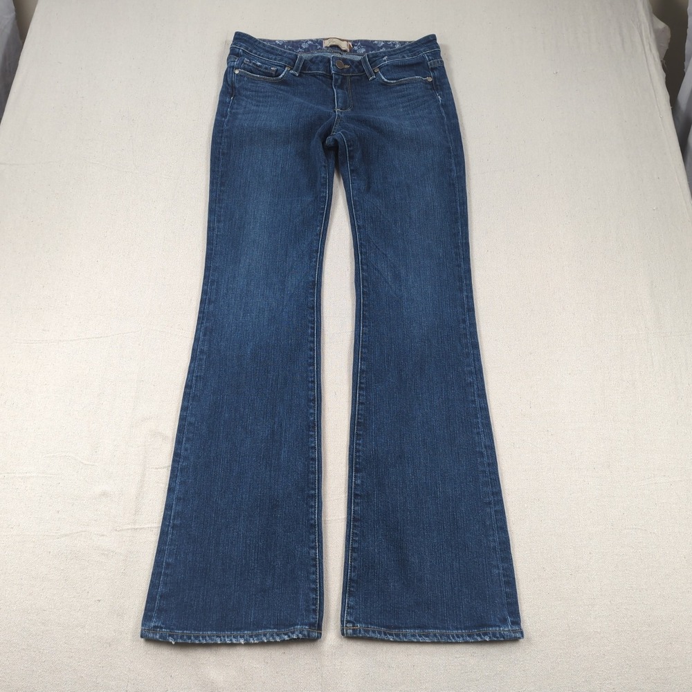Paige Jeans Womens 30 Blue Hollywoods Hills Flare Hippie Boho